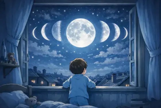 The Moon Changes Shape