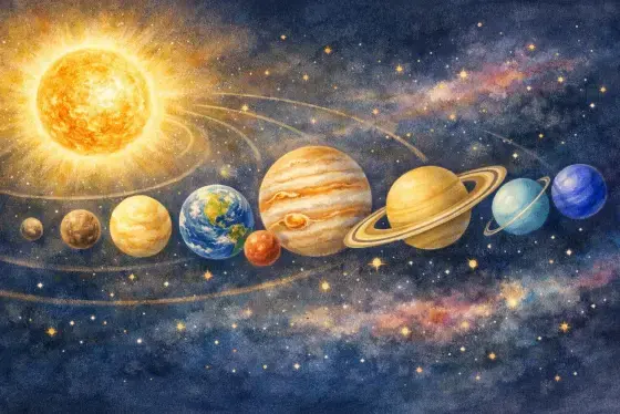 Les planètes qui dansent autour du Soleil