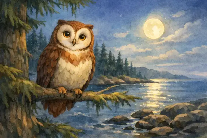 Corbeau apporte la lumière