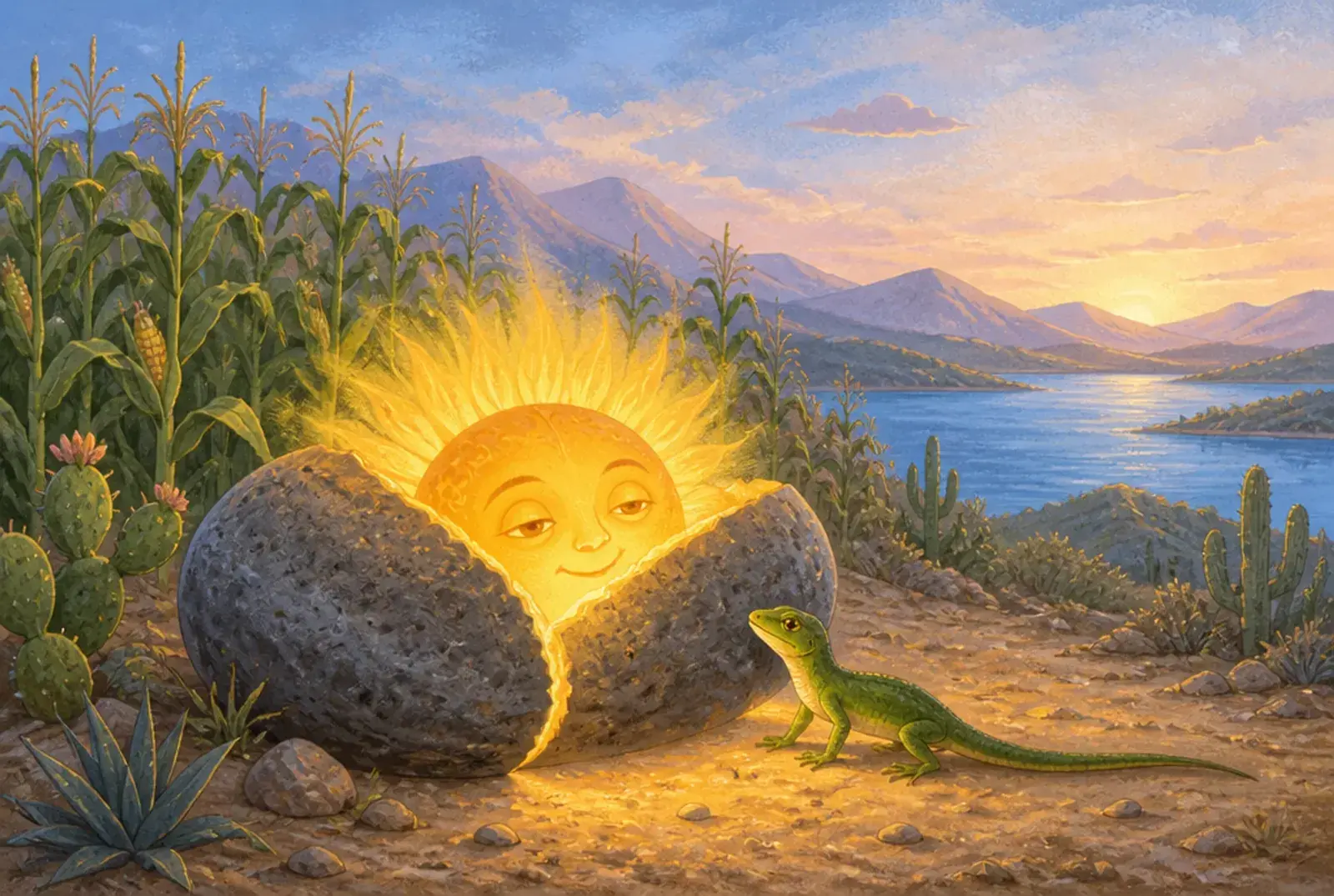 A Lagartixa e o Sol