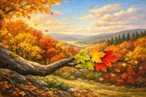 Comment les feuilles deviennent dorées et rouges