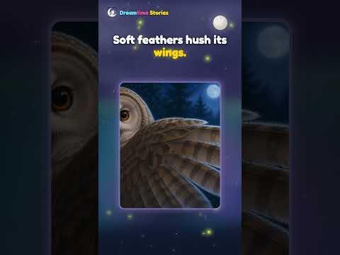 The owl hunts in total silence.