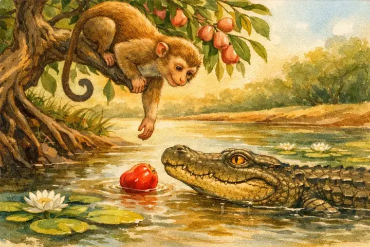 The Monkey and the Crocodile 3